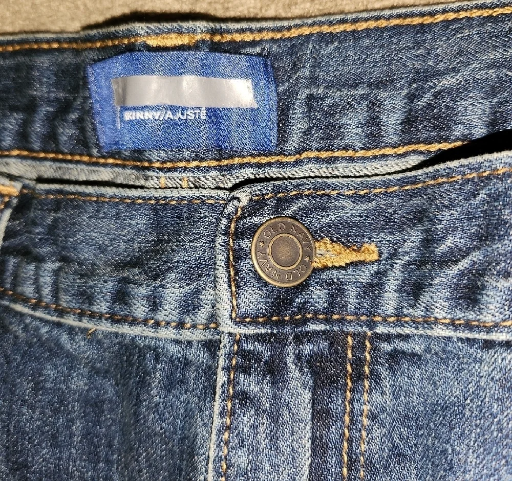 Old Navy Dark Blue Straight Leg Jeans